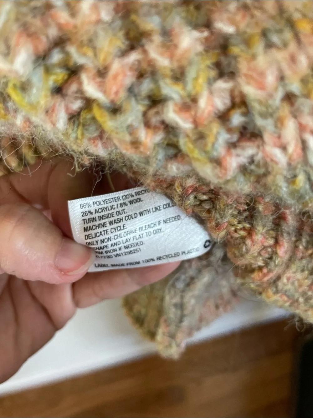 Universal Thread Multicolor Marled Knit Sweater Earth Tones Cozy Oversized Small